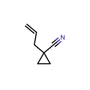 Chemical structure of 1-Allyl-cyclopropanecarbonitrile , CAS 22566-35-4, AChemBlock X187866