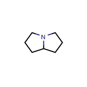 Chemical structure of Hexahydro-pyrrolizine , CAS 643-20-9, AChemBlock X187869