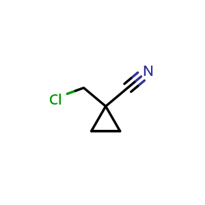 Chemical structure of 1-Chloromethyl-cyclopropanecarbonitrile , CAS 1849217-54-4, AChemBlock X187882