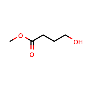 Chemical structure of Methyl 4-Hydroxybutanoate , CAS 925-57-5, AChemBlock X187887