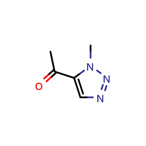 Chemical structure of 1-(1-Methyl-1H-1,2,3-triazol-5-yl)ethanone , CAS 194209-18-2, AChemBlock X187903
