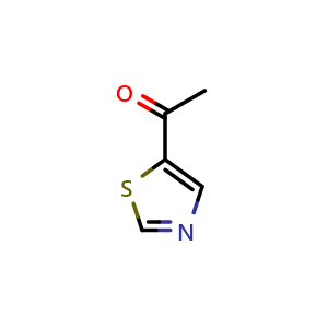 Chemical structure of 1-(1,3-thiazol-5-yl)ethan-1-one , CAS 91516-28-8, AChemBlock X187912