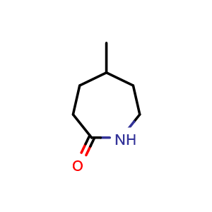 Chemical structure of 5-Methyl-azepan-2-one , CAS 2210-07-3, AChemBlock X187915