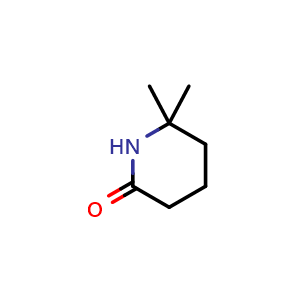 Chemical structure of 6,6-Dimethyl-piperidin-2-one , CAS 139524-56-4, AChemBlock X187916