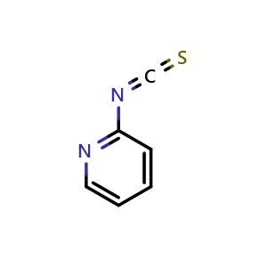 Chemical structure of 2-isothiocyanatopyridine , CAS 52648-45-0, AChemBlock X187959