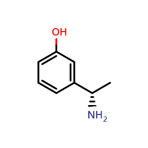 Chemical structure of (S)-3-(1-aminoethyl)phenol , CAS 123982-81-0, AChemBlock X187963