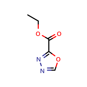 Chemical structure of [1,3,4]Oxadiazole-2-carboxylic acid ethyl ester , CAS 23571-75-7, AChemBlock X187983