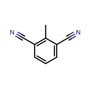 Chemical structure of 2-methylisophthalonitrile , CAS 2317-22-8, AChemBlock X187987