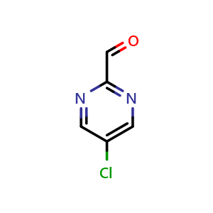 Chemical structure of 5-Chloropyrimidine-2-carbaldehyde , CAS 944900-20-3, AChemBlock X187989