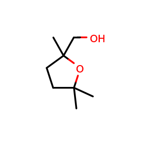 Chemical structure of (2,5,5-Trimethyl-tetrahydro-furan-2-yl)-methanol , CAS 67089-64-9, AChemBlock X187996