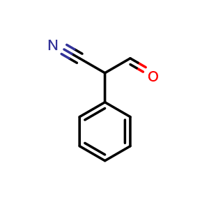 Chemical structure of 3-oxo-2-phenylpropanenitrile , CAS 5841-70-3, AChemBlock X188001