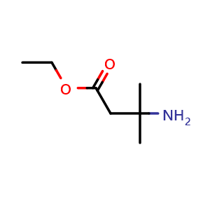Chemical structure of 3-Amino-3-methyl-butyric acid ethyl ester , CAS 85532-42-9, AChemBlock X188002