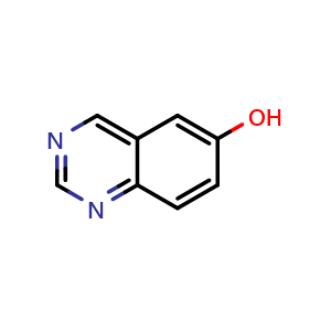 Chemical structure of quinazolin-6-ol , CAS 7556-93-6, AChemBlock X188004