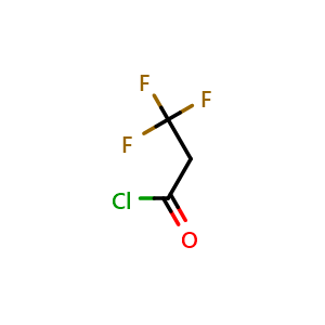 Chemical structure of 3,3,3-Trifluoro-propionyl chloride , CAS 41463-83-6, AChemBlock X188007