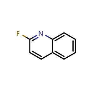Chemical structure of 2-fluoroquinoline , CAS 580-21-2, AChemBlock X188012