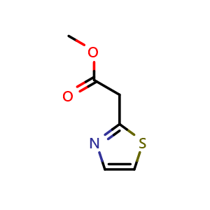 Chemical structure of Thiazol-2-yl-acetic acid methyl ester , CAS 1250561-86-4, AChemBlock X188095