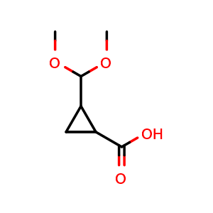 2-(dimethoxymethyl)cyclopropane-1-carboxylic acid