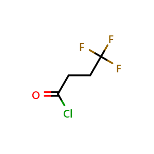 Chemical structure of 4,4,4-Trifluoro-butyryl chloride , CAS 406-91-7, AChemBlock X188117