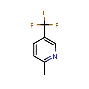 Chemical structure of 2-Methyl-5-trifluoromethyl-pyridine , CAS 31181-54-1, AChemBlock X188120