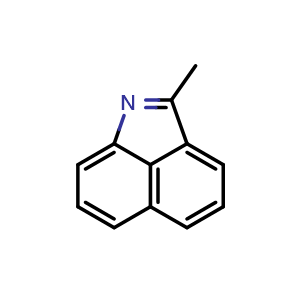 Chemical structure of 2-methylbenzo[cd]indole , CAS 40484-49-9, AChemBlock X188165