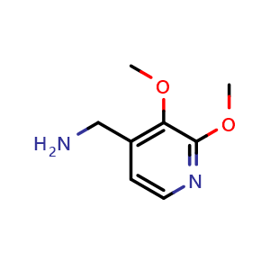 Chemical structure of (2,3-dimethoxypyridin-4-yl)methanamine , CAS 1160058-87-6, AChemBlock X188173