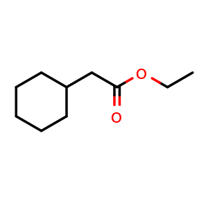 Chemical structure of Ethyl cyclohexaneacetate , CAS 5452-75-5, AChemBlock X188191