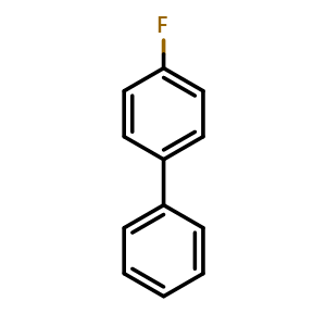Chemical structure of 4-fluoro-1,1'-biphenyl , CAS 324-74-3, AChemBlock X188205
