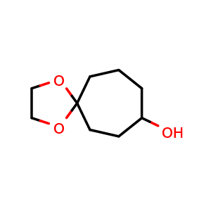 Chemical structure of 1,4-Dioxa-spiro[4.6]undecan-8-ol , CAS 90647-10-2, AChemBlock X188206