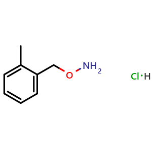 Chemical structure of O-(2-methylbenzyl)hydroxylamine hydrochloride , CAS 115777-56-5, AChemBlock X188219