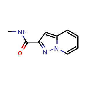 Chemical structure of N-methylpyrazolo[1,5-a]pyridine-2-carboxamide , CAS 1204943-50-9, AChemBlock X188237