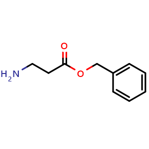 Chemical structure of benzyl 3-aminopropanoate , CAS 14529-00-1, AChemBlock X188277