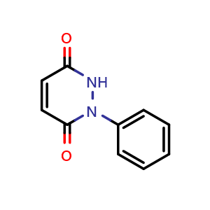Chemical structure of 1-phenyl-1,2-dihydropyridazine-3,6-dione , CAS 1698-54-0, AChemBlock X188344