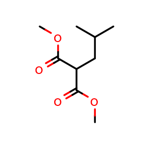 Chemical structure of dimethyl 2-isobutylmalonate , CAS 39520-24-6, AChemBlock X188346