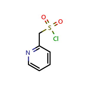Chemical structure of pyridin-2-ylmethanesulfonyl chloride , CAS 540523-41-9, AChemBlock X188379