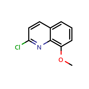 Chemical structure of 2-chloro-8-methoxyquinoline , CAS 74668-74-9, AChemBlock X188398