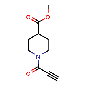 Chemical structure of Methyl 1-propioloylpiperidine-4-carboxylate , AChemBlock X188417