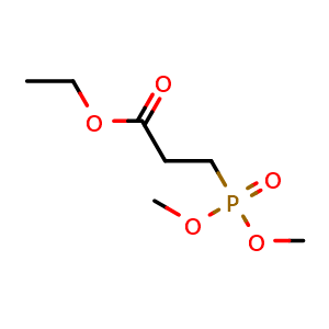 Chemical structure of ethyl 3-(dimethoxyphosphoryl)propanoate , CAS 23550-25-6, AChemBlock X188510