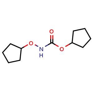 Chemical structure of Cyclopentyl cyclopentyloxycarbamate , AChemBlock X188548