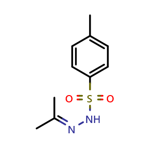 Chemical structure of 4-Methyl-N'-(propan-2-ylidene)benzenesulfonohydrazide , CAS 3900-79-6, AChemBlock X188679