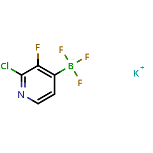 Chemical structure of Potassium (2-chloro-3-fluoropyridin-4-yl)trifluoroborate , AChemBlock X188796