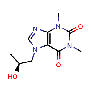 Chemical structure of (S)-Proxyphylline , CAS 86540-95-6, AChemBlock X188801