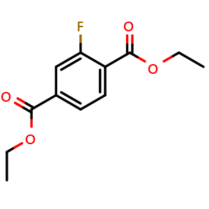 Chemical structure of Diethyl 2-fluoroterephthalate , AChemBlock X188824