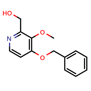 Chemical structure of (4-(benzyloxy)-3-methoxypyridin-2-yl)methanol , CAS 746570-11-6, AChemBlock X188869