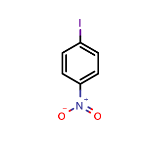 Chemical structure of 1-Iodo-4-nitrobenzene , CAS 636-98-6, AChemBlock X188895