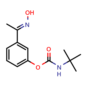 Chemical structure of tert-Butyl (3-(1-(hydroxyimino)ethyl)phenyl) carbamate , AChemBlock X188902