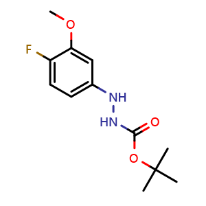 tert-Butyl 2-(4-fluoro-3-methoxyphenyl)hydrazinecarboxylate