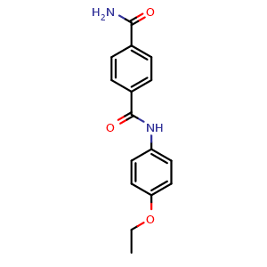 Chemical structure of N1-(4-Ethoxyphenyl)terephthalamide , AChemBlock X189130