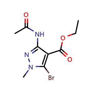 ethyl 3-acetamido-5-bromo-1-methyl-1H-pyrazole-4-carboxylate
