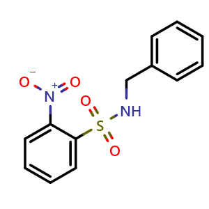 Chemical structure of N-Benzyl-2-nitro-benzenesulfonamide , CAS 42060-32-2, AChemBlock X189165