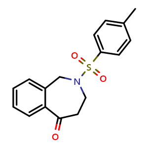 Chemical structure of 2-tosyl-1,2,3,4-tetrahydro-5H-benzo[c]azepin-5-one , CAS 1951439-55-6, AChemBlock X189260